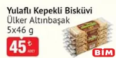 ÜLKER ALTINBAŞAK YULAFLI KEPEKLİ BİSKÜVİ 5X46 G